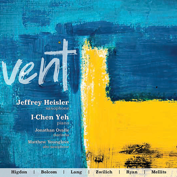 Vent, Jeffrey Heisler, New Music for Saxophone. CD Cover